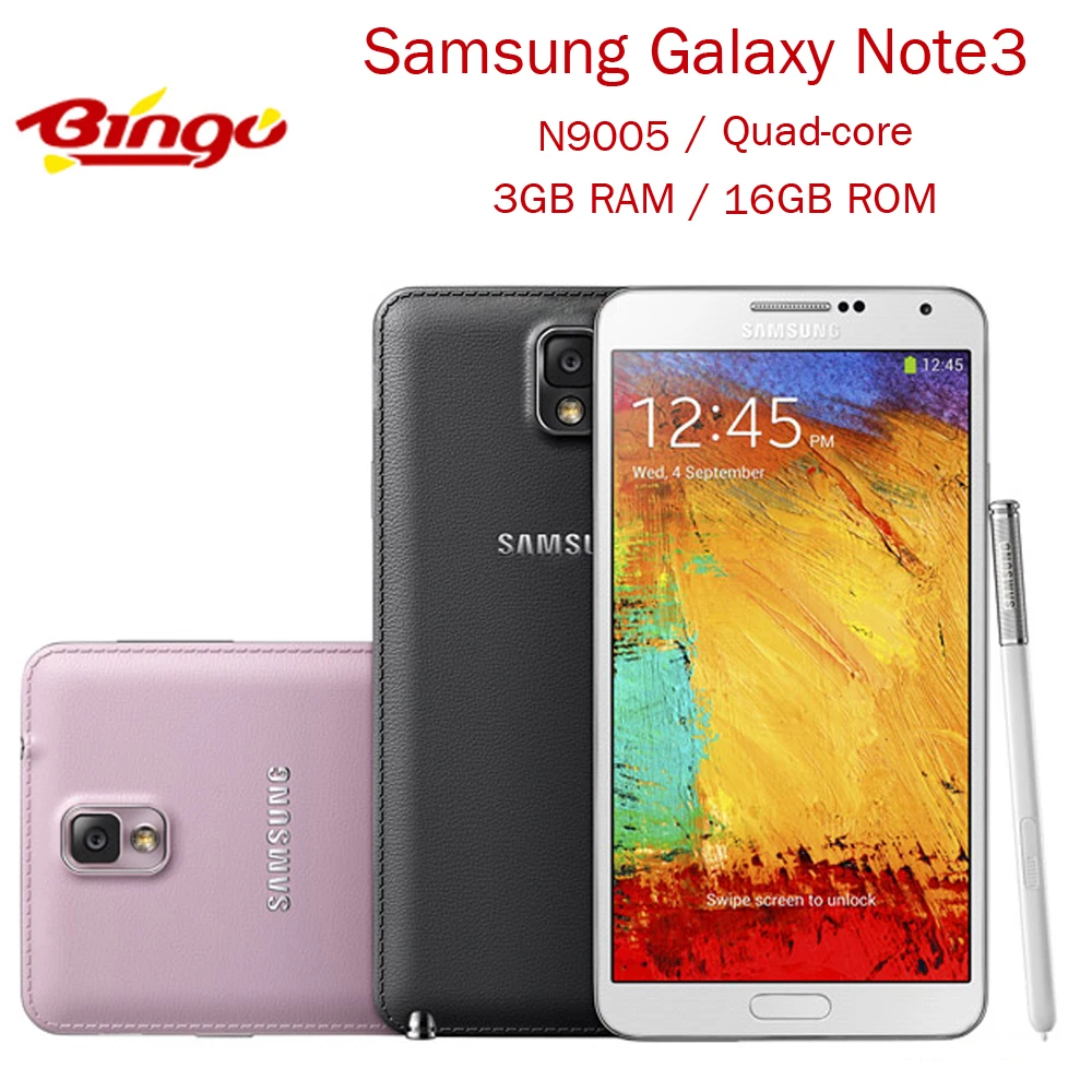 Оригинальный разблокированный телефон Samsung Galaxy Note 3 N9005 16 Гб ПЗУ четырехъядерный