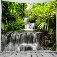 magnificent waterfall landscape tapestry wall hanging home deco scene tapestries large size drop shipping tapestries