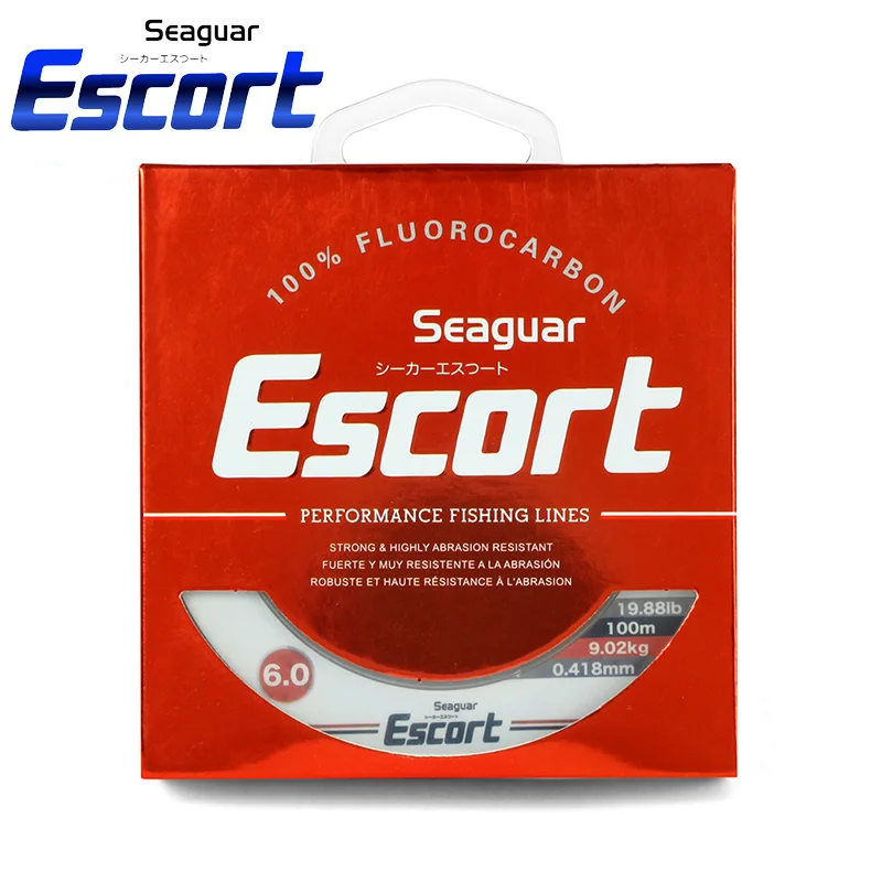 

Seaguar Escort Red Label Fluorocarbon Fishing Line 2LB-57LB 100M Carbon Fiber Line Fishing Equipment Carp Accessories Pesca