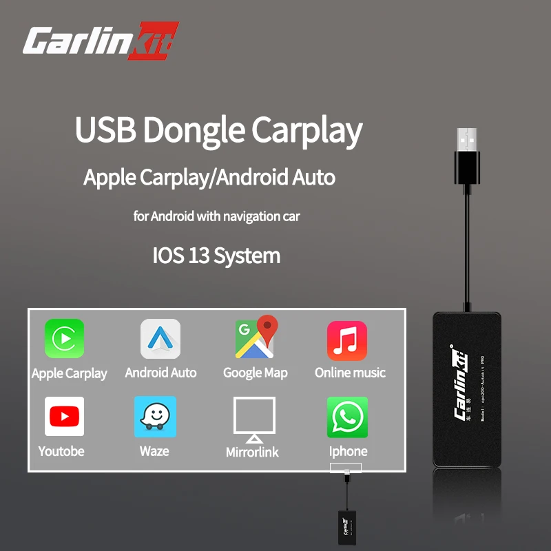 Carlinkit Apple CarPlay/Android Авто USB ключ для Android системы автомобиля стерео головное устройство Поддержка Зеркало-Ссылка онлайн карта музыка