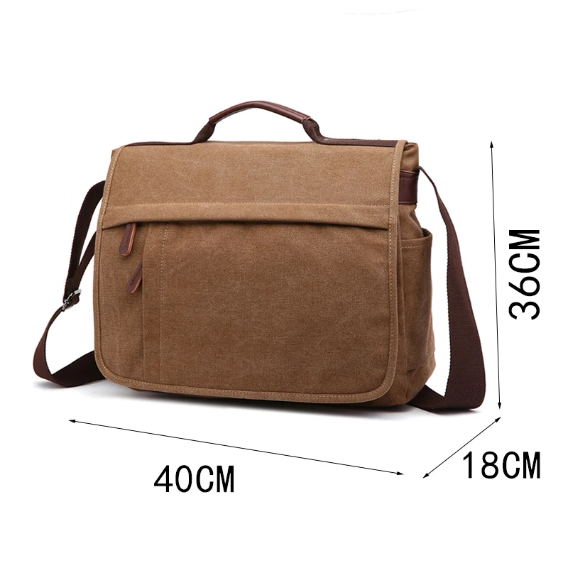 Scione Мужская Холщовая Сумка через плечо повседневная мужская Ретро сумка для