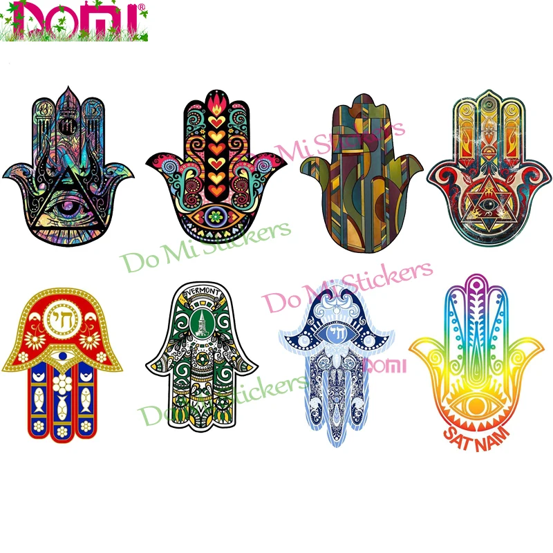 

Hamsa Hand Anime Car Sticker Windshield Bumper Motorcycle Helmet Decal High Quality KK Vinyl Cover Scratches Waterproof PVC