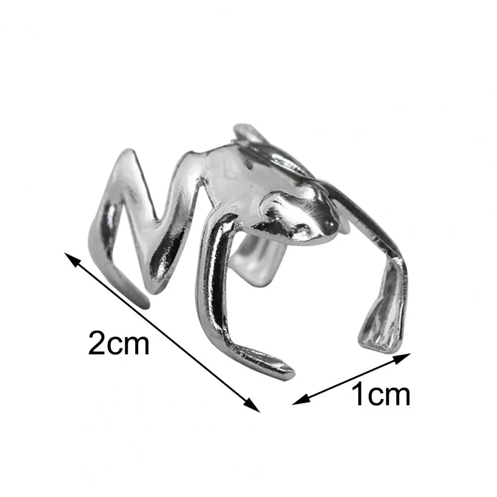 

40%HOT Ear Clips Exquisite Frog Shape Alloy Women Attractive Ear Cuff for Party