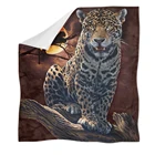 Upetstory 3d животное леопард лев шерпа одеяло на заказ плотное флисовое теплое супер мягкое Фланелевое офисное одеяло для сна диван Постельное белье