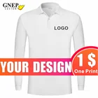 Мужская зимняя рубашка-поло с длинным рукавом, с воротником с лацканами