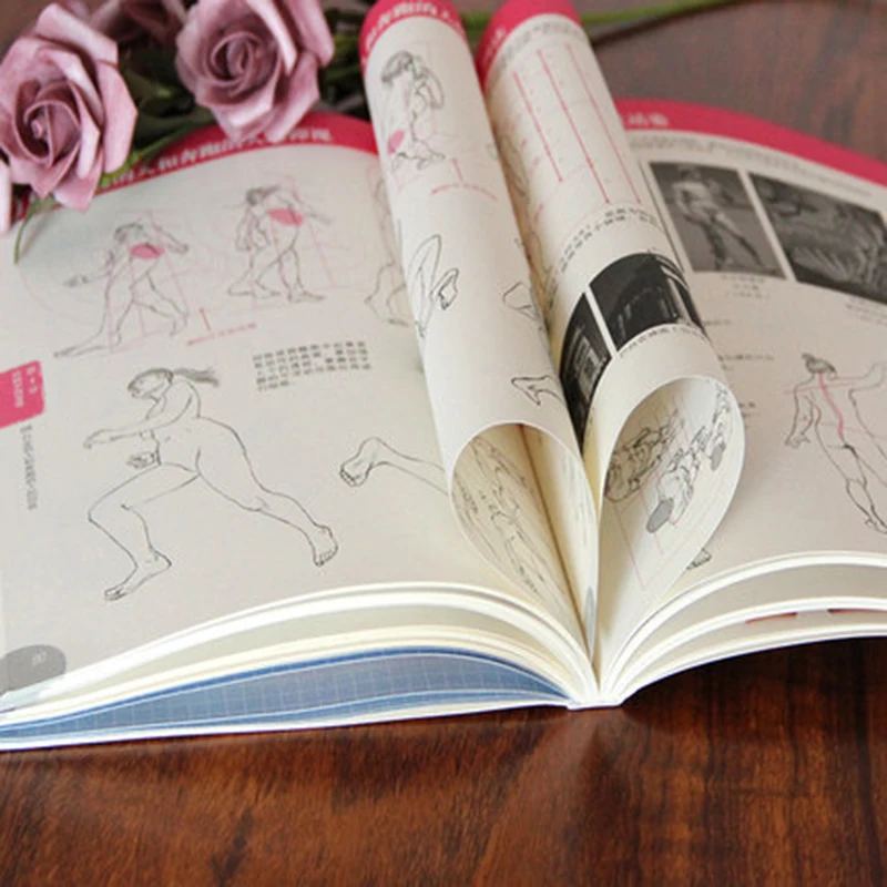 Human Anatomy Sketch Drawing Techniques Encyclopedia Anime Body Structure Teaching Painting Books Hand Book |