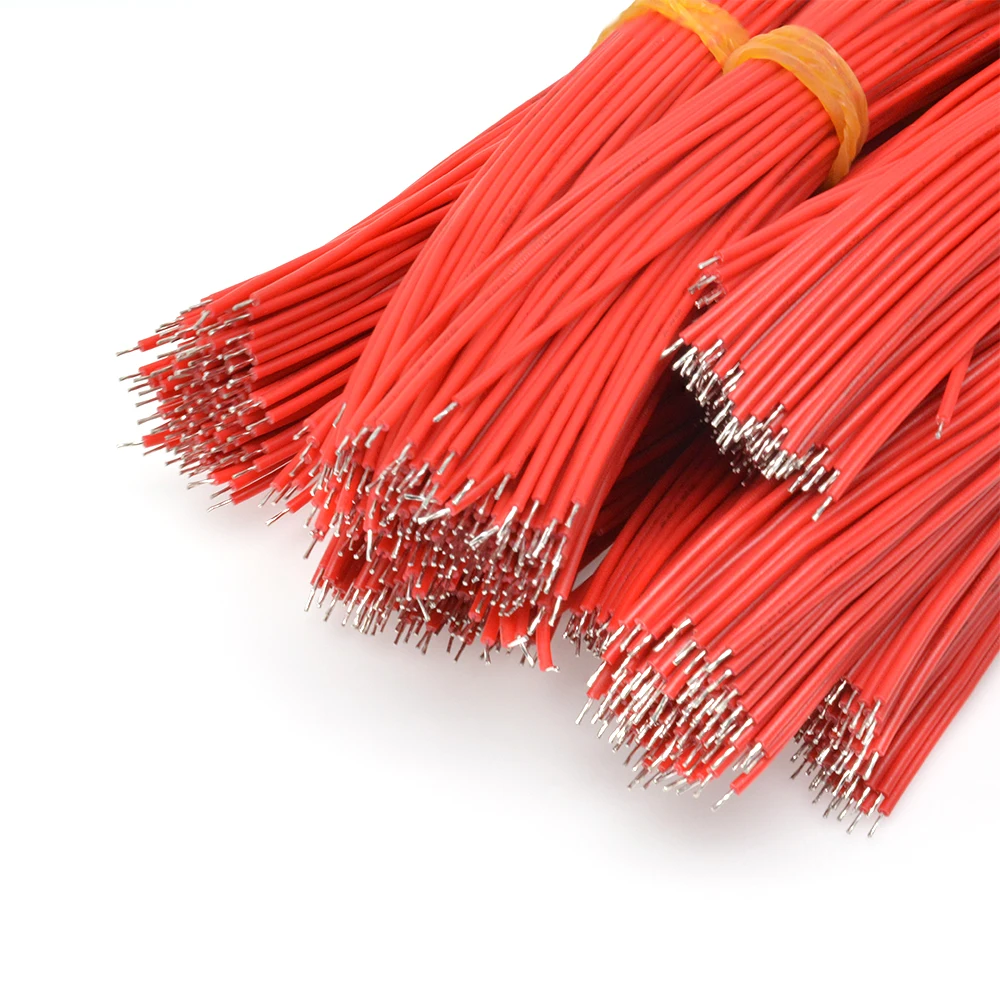 100 шт. Олова покрытием макетная плата припоя кабель 24AWG 15 см муха Перемычка