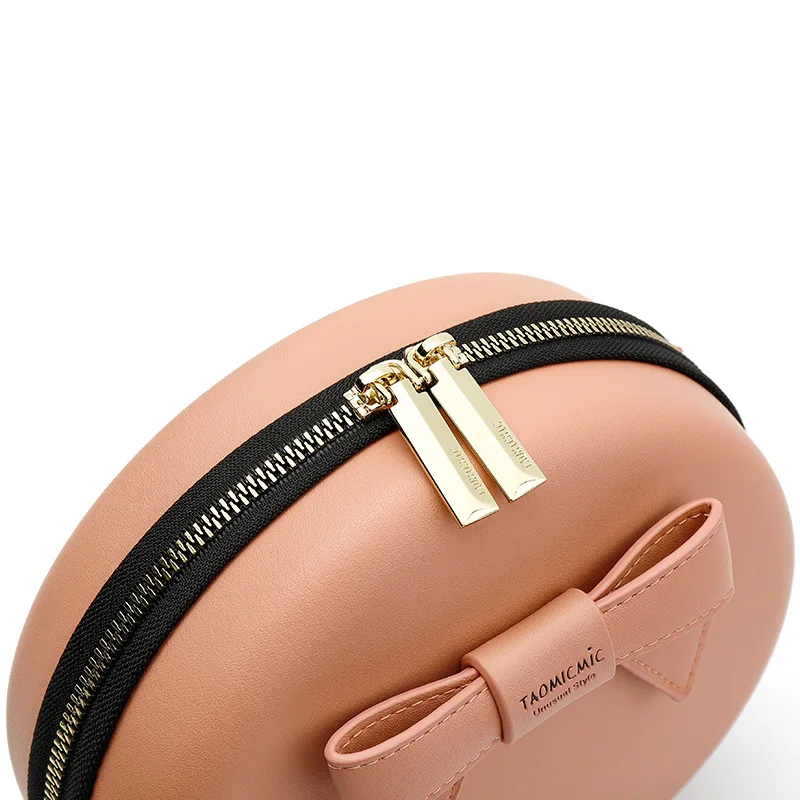 

NEW Circular Design Fashion Women Shoulder Bag Leather Women's Crossbody Messenger Bags Ladies Purse Female Round Bolsa Handbag