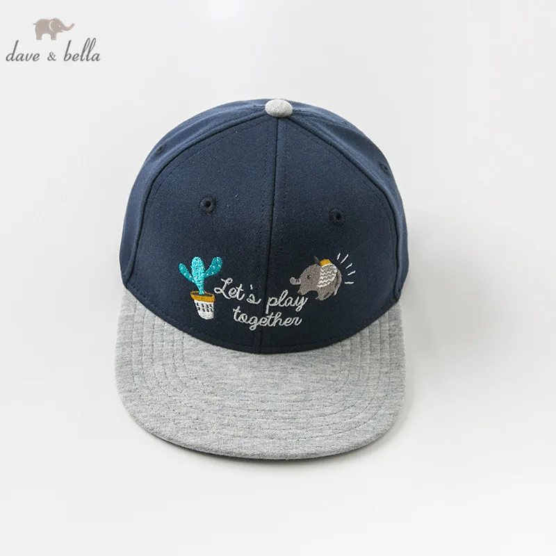 DBK9148 dave bella autumn winter baby boy baseball cap children boutique hat kids sport wear | Детская одежда и обувь