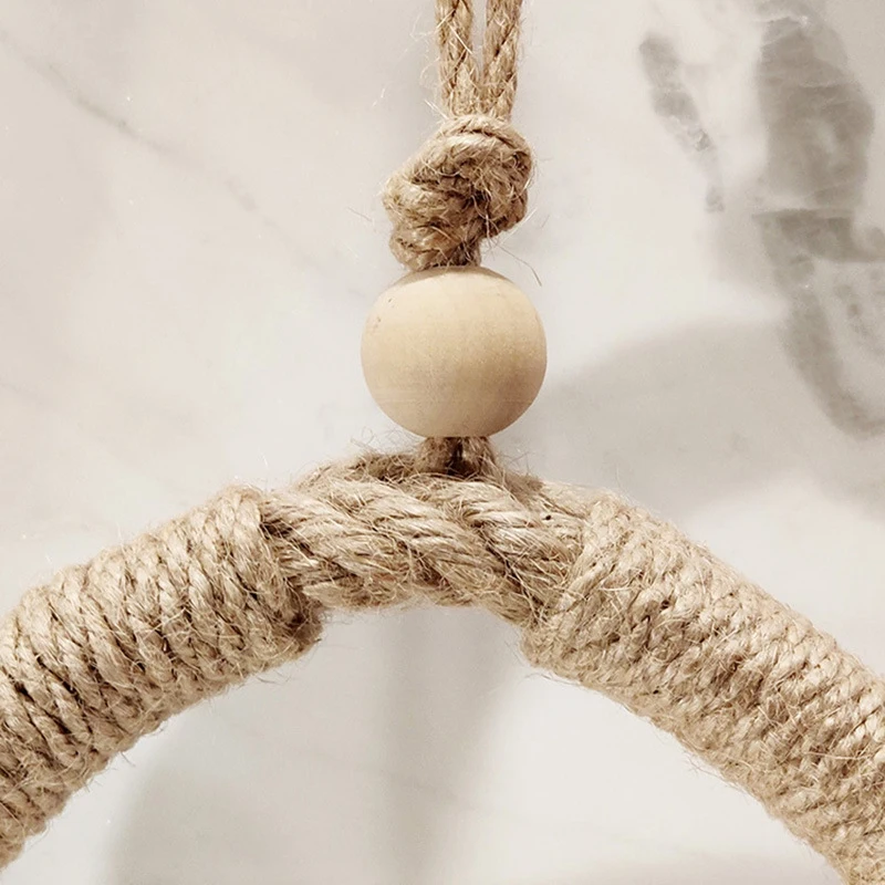 

Hemp Rope Toilet Paper Holder Retro Industrial Wall-Mounted Towel Rack for Home Decoration Toilet Paper Stand