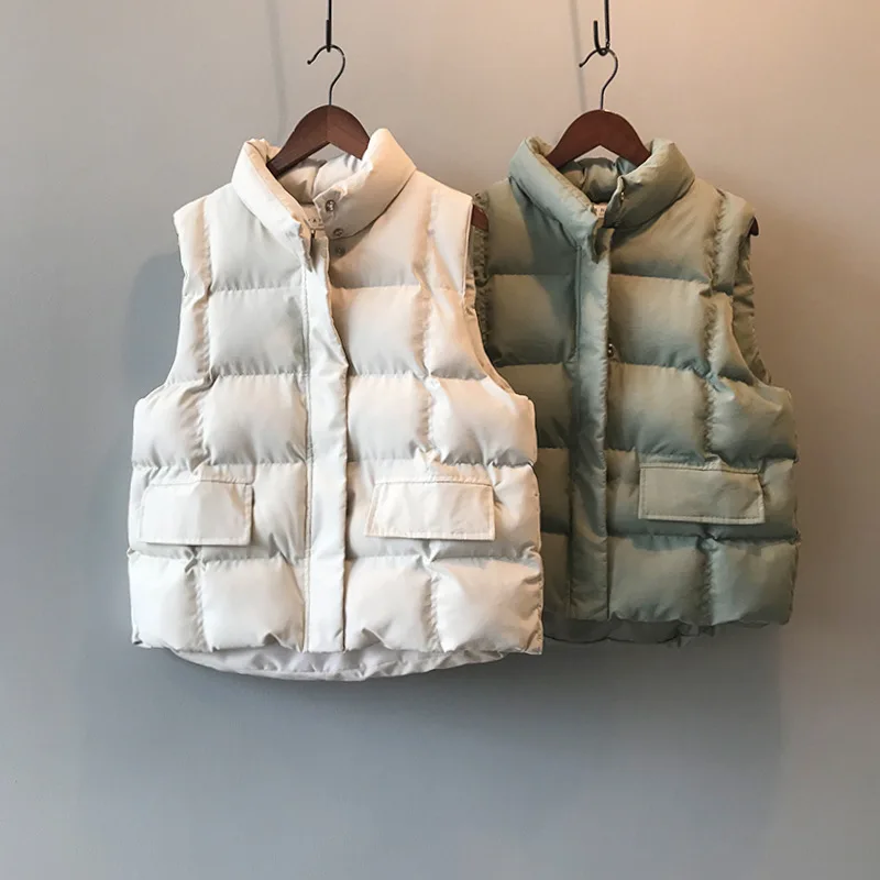 

2020doudoune sans manche femm Korean cotton padded vest loose vest female sleeveless jacket chalecos para mujer