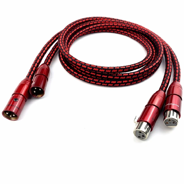 PSC Red Epic XLR to Right Angle 1/8 Stereo Mini Jack Audio Input Cable (2')