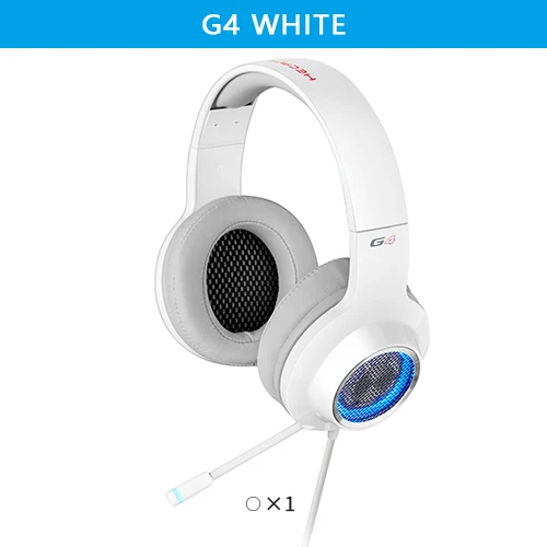 G4 White EDIFIER G4 игровая гарнитура, встроенная звуковая карта виртуального объемного звучания 7,1 и выдвижной микрофон, светодиодный и металлический сетчатый дизайн наушников - Цвет: G4 White