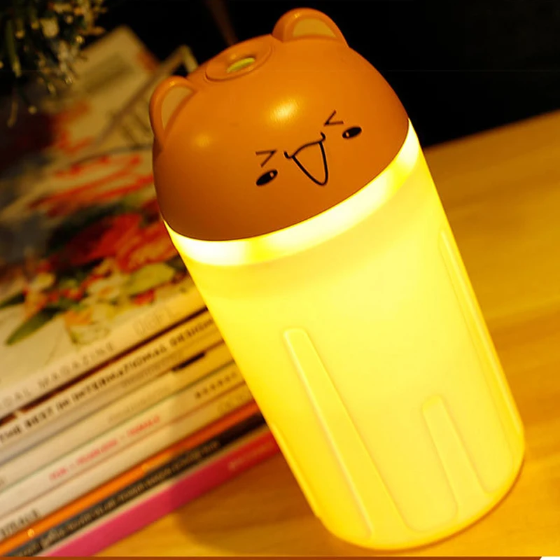 

ELOOLE Portable 260ml Humidifier Oil-Diffuser Soft Led-Light Mist-Maker Essential-Aroma Noiseless Mini Spray Humidifier