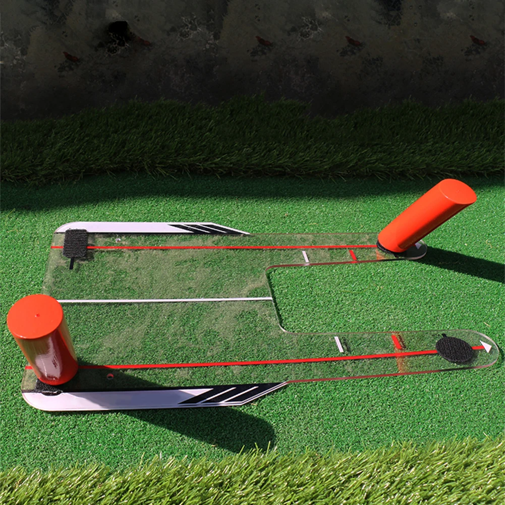 

4 Path Rods Transparent Base Flexible Angle Guide Beginner Durable Alignment Professional Golf Swing Training Aid Practicing