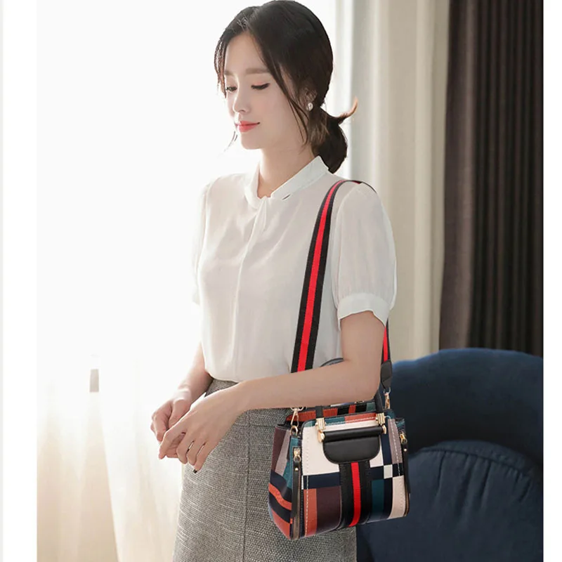 Pu кожаная повседневная женская сумка новая Корейская версия диагональной сумки