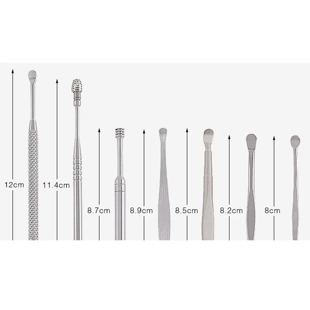 7 шт./компл. ухочистка из нержавеющей стали средство для удаления уховых пятен с