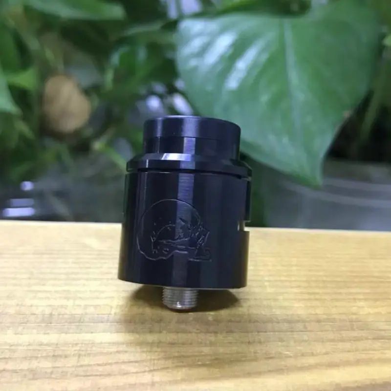 black Новейший C2MNT rda V2 RDA с bf контактным ремонтом 24 мм атомайзер, совместимый с механическим модом, дополнительный Бесплатный 810 капельный наконечник - Цвет: black