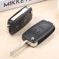 2 buttons car remote smart control key for 1j0959753ct fob case 433mhz id48 chip fit for v w bora polo golf mk4
