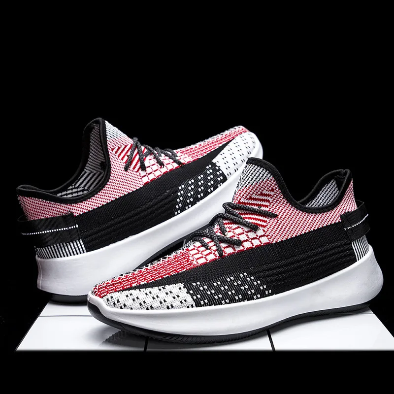 

Flying woven men's shoes Korean comfortable casual running shoes breathable sports shoes 2022 spring new