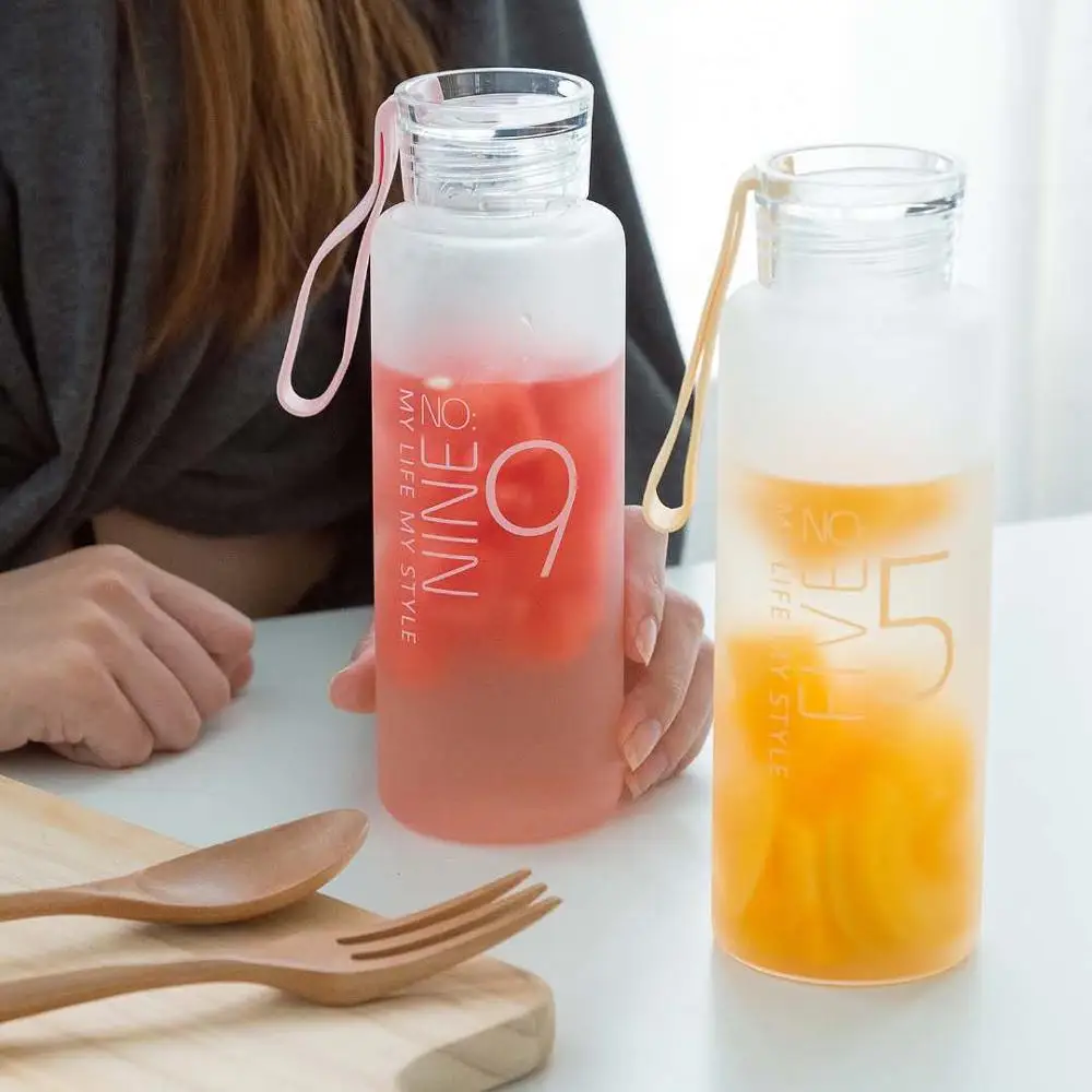 Корейская версия креативной матовой цветной цифровой стеклянной простой свежей