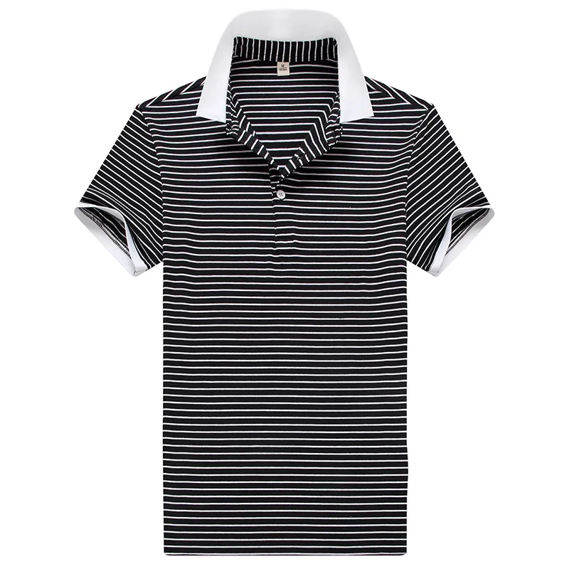 

2021 New Summer Polo Shirts Men Casual Fashion Slim Fit Striped Polo T Shirt for Men Turn Down Collar Breathable Camisas Polo