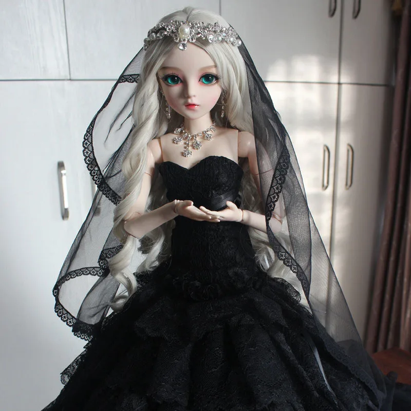 Кукла шарнирная для девочек 60 см 18 шарнирных подвижных 3D кукол с голубыми глазами