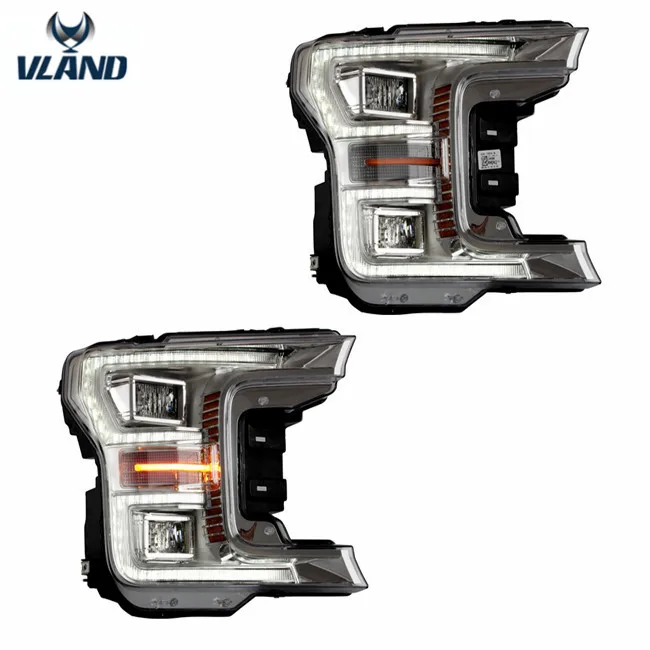 

VLAND factory for auto car accessory for F150 LED headlight 2017-UP for F150 head light with moving turn signal