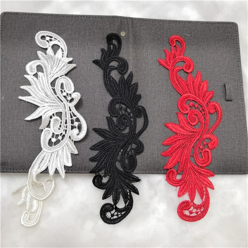 

20pcs Water-Soluble Embriodered Lace Patches DIY Wedding Dress Applique Handwork Sewing-On Material V2794