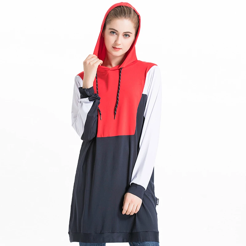 Новое исламское платье свитшот мусульманский спортивный костюм топ спортивная