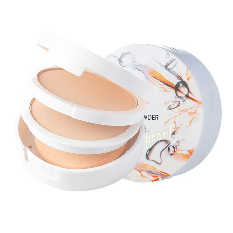 

1pcs Natural Full Coverage Face Powder Long Lasting Waterproof Breathable Powder Face Up New Makeup Tools