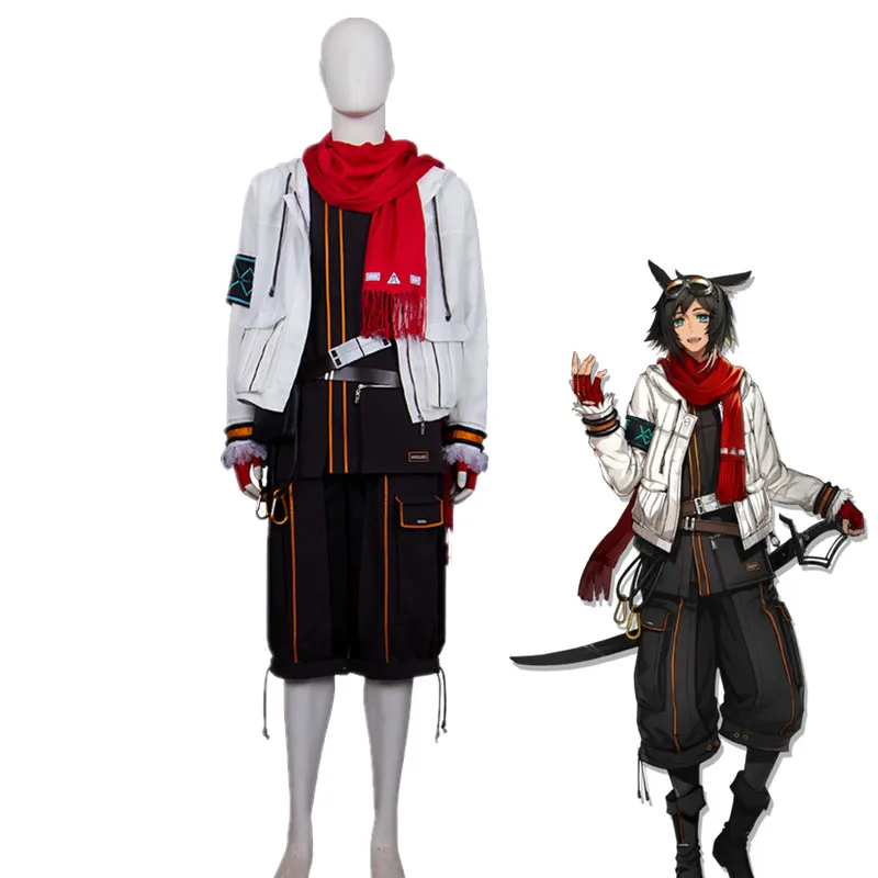 

Костюм курьера из игры «Рыцари», костюм для косплея, пальто, куртка, штаны, боевой костюм, синтетический парик, на Хэллоуин, для мужчин и маль...