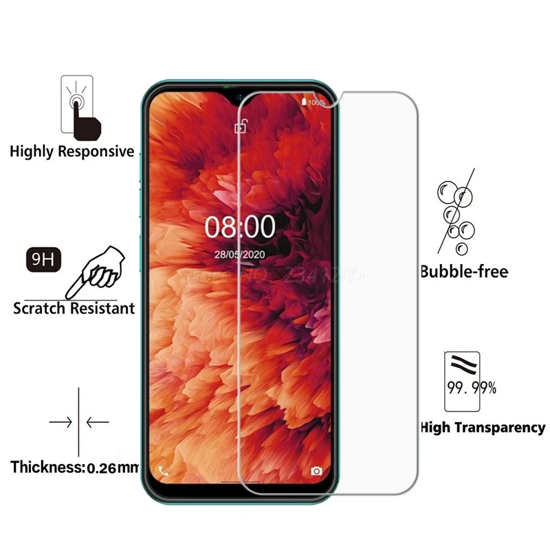 2 шт. закаленное стекло для Ulefone Note 8P 7 7P Защита экрана 2.5D 9H X Note8P защитная пленка