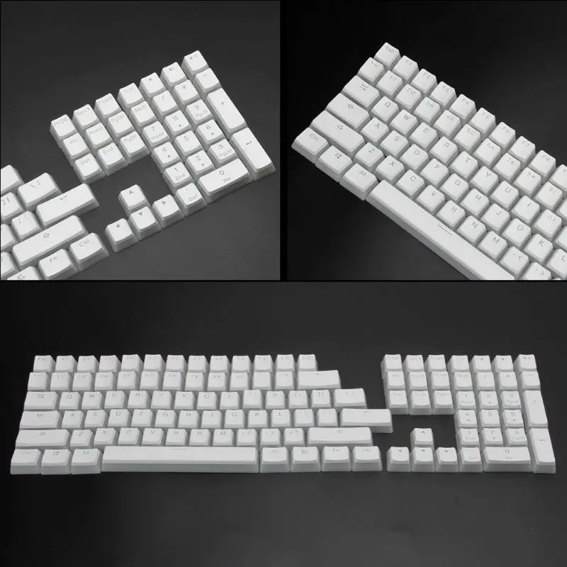 Колпачки для клавиш RGB 108 с подсветкой клавиши ANSI раскладка белого пудинга