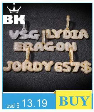 Хип-Хоп Пользовательские капли воды кулон из букв колье слова имя с 4 мм CZ теннисные Цепи Полный ледяной ювелирные изделия