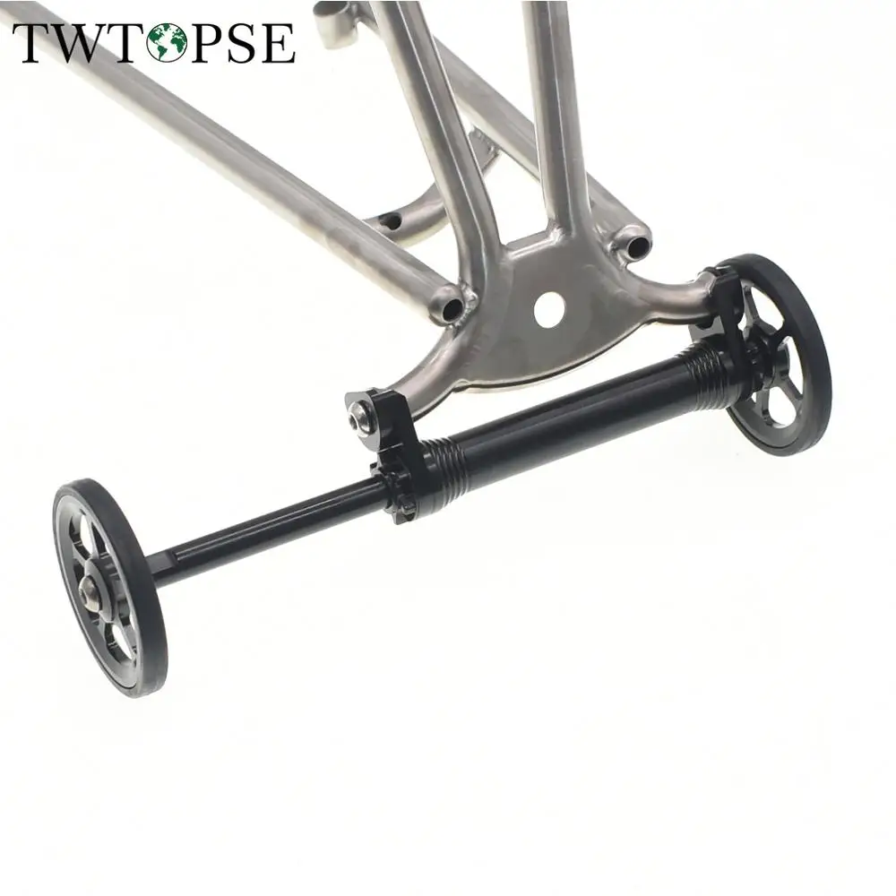 

TWTOPSE Titanium Bolts Bicycle Bike Easy Wheel Extension Rod For Brompton Folding Bike Cycling Telescopic Bar Rear Cargo Rack