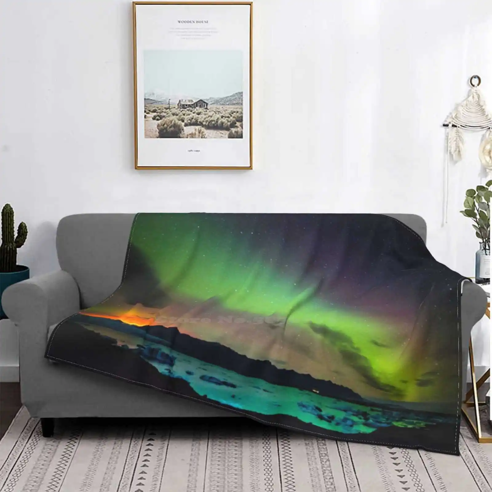 

Manta suave para aire acondicionado, manta de las luces del norte de норвежская, Aurora borb, Nature, Europe, Escandinavia