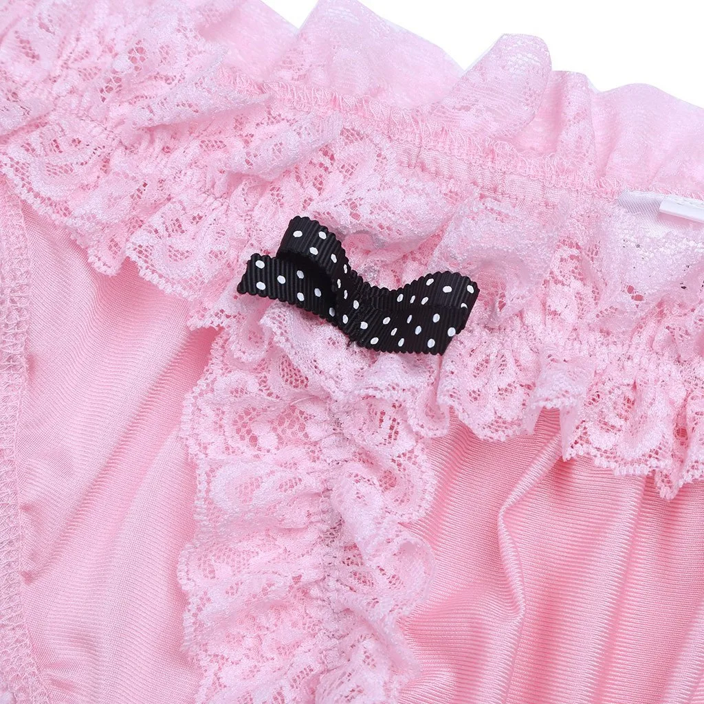 Стринги мужские 3 шт. атласное пикантное нижнее белье Однотонные трусы танга с