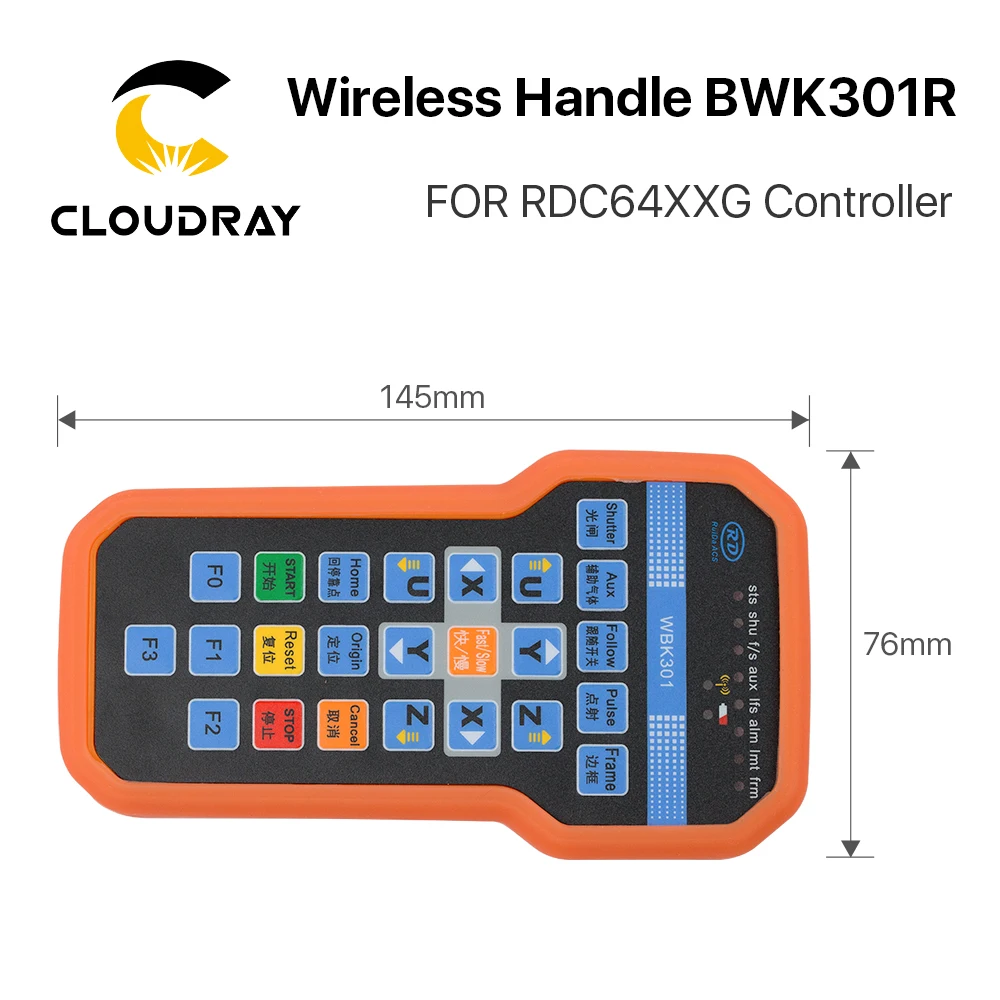 Беспроводная ручка Ruida BWK301R BWK301T для RDC6442G RDC6442S RDC6432G CO2 лазерный