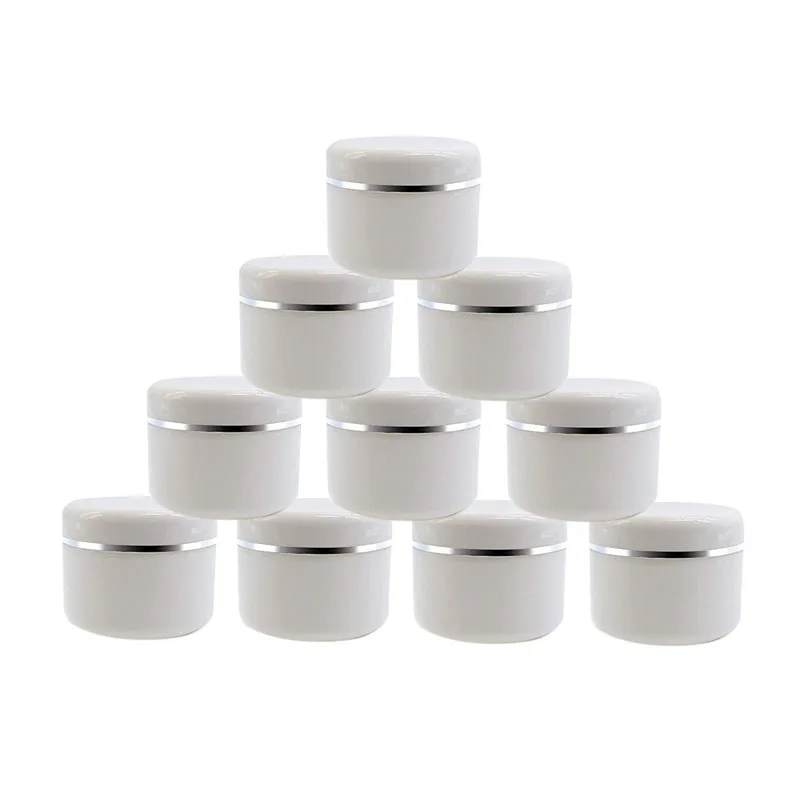 

5pcs Of 30 g 50 g 100 g 250 g Plastic Empty Cosmetic Box Refillable Sample Bottle Travel Cosmetic Facial Cleanser Container