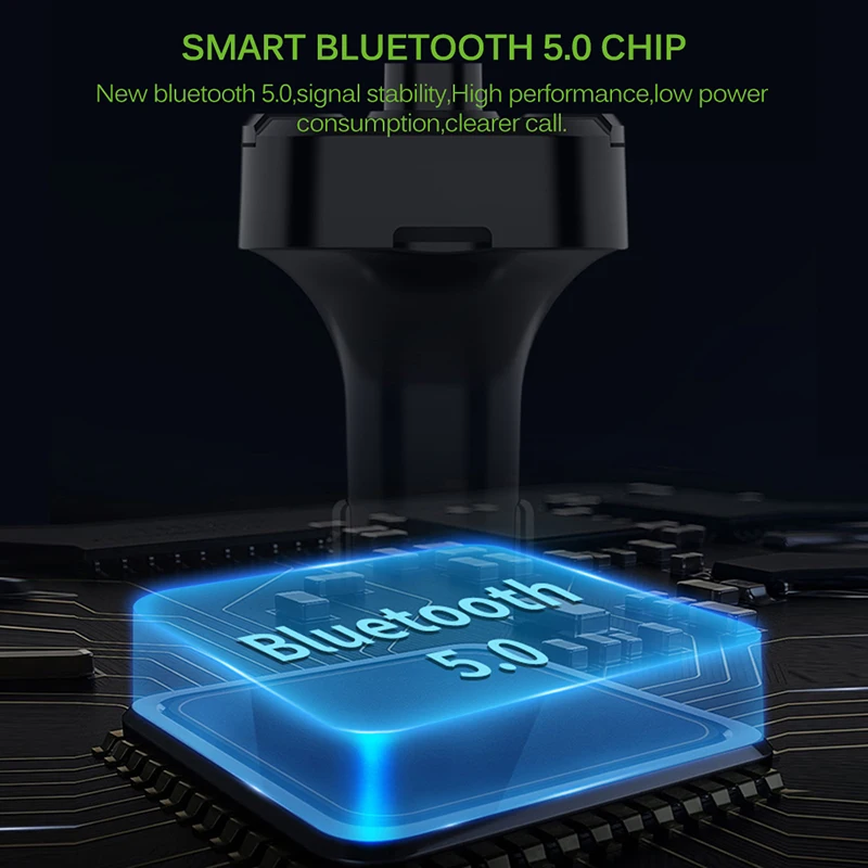 Автомобильный Fm-трансмиттер Onever беспроводной Bluetooth прием ЖК MP3-плеер 3 1 А быстрая