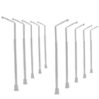 10 шт. модель поезда ОО Хо масштаба 1:87 светильник уличный светильник металлический яркие белые светодиоды 7,2 см T90