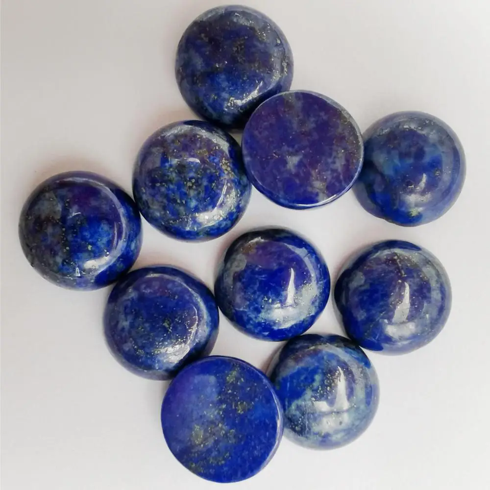 16MM Lapis Stone Round CAB GEM Cabochon Jewelry For Gift Bead (10 pcs/lot) H230 | Украшения и аксессуары