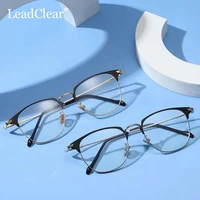fashion retro metal frame glasses for women and men browline frame anti blue ray eyewear full rim myopia spectacles hot selling