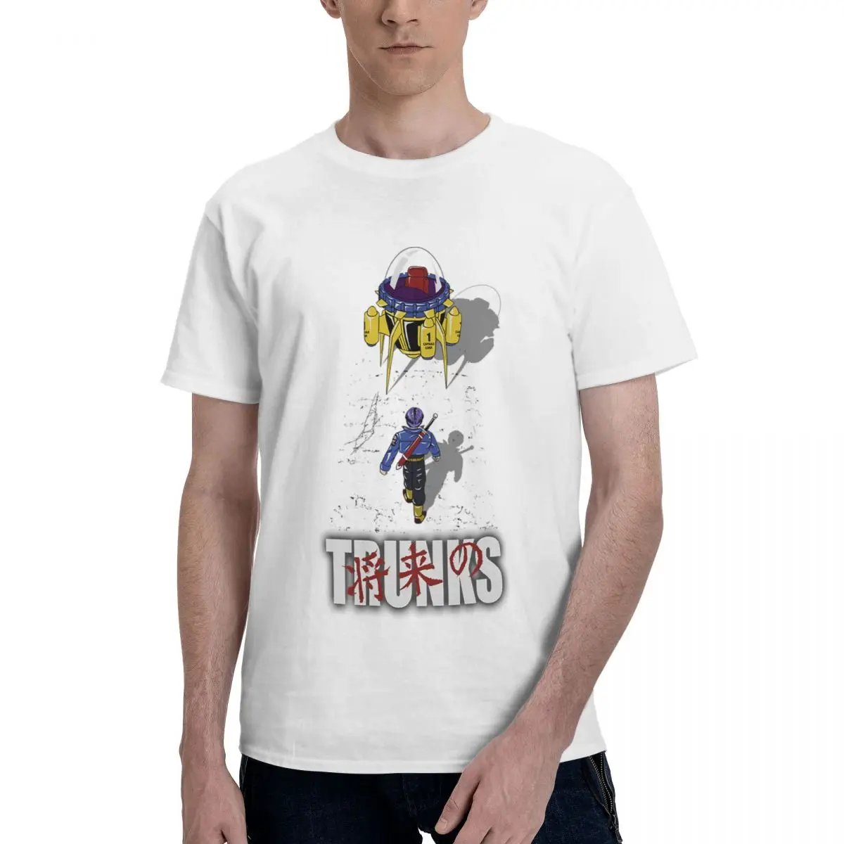 Свободная Мужская хлопковая футболка с коротким рукавом и принтом Драконий