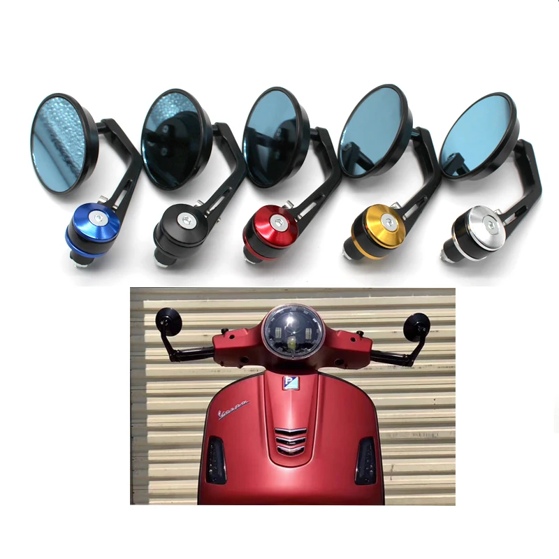 Для зеркала заднего вида Vespa Piaggio CNC алюминиевое Sprint Primavera GTV GTS LT S LX LXV 50 125 250 300