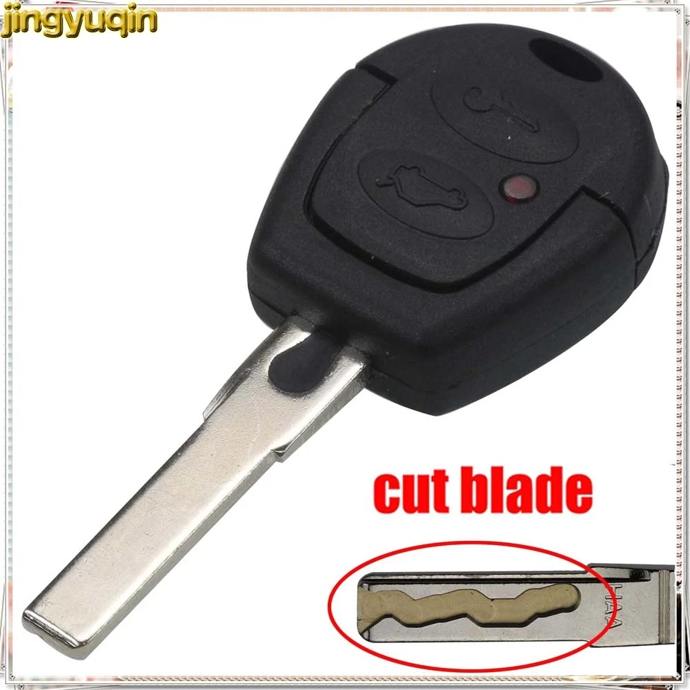 Чехол для ключей Jingyuqin с дистанционным режущим лезвием VW Polo Golf Jetta Sharan Seat Ibiza Leon Toledo