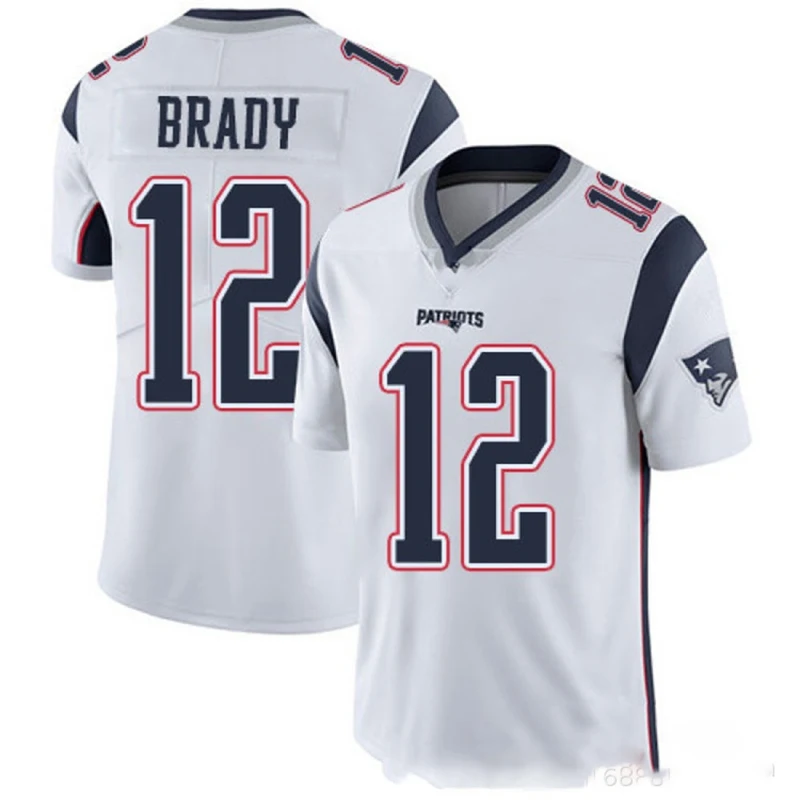 

Bilok Embroidery American Football Jersey Tom Brady 12# Fans Wear Men Women Kid Youth Tampa Bay Buccaneers White Rugby Jersey