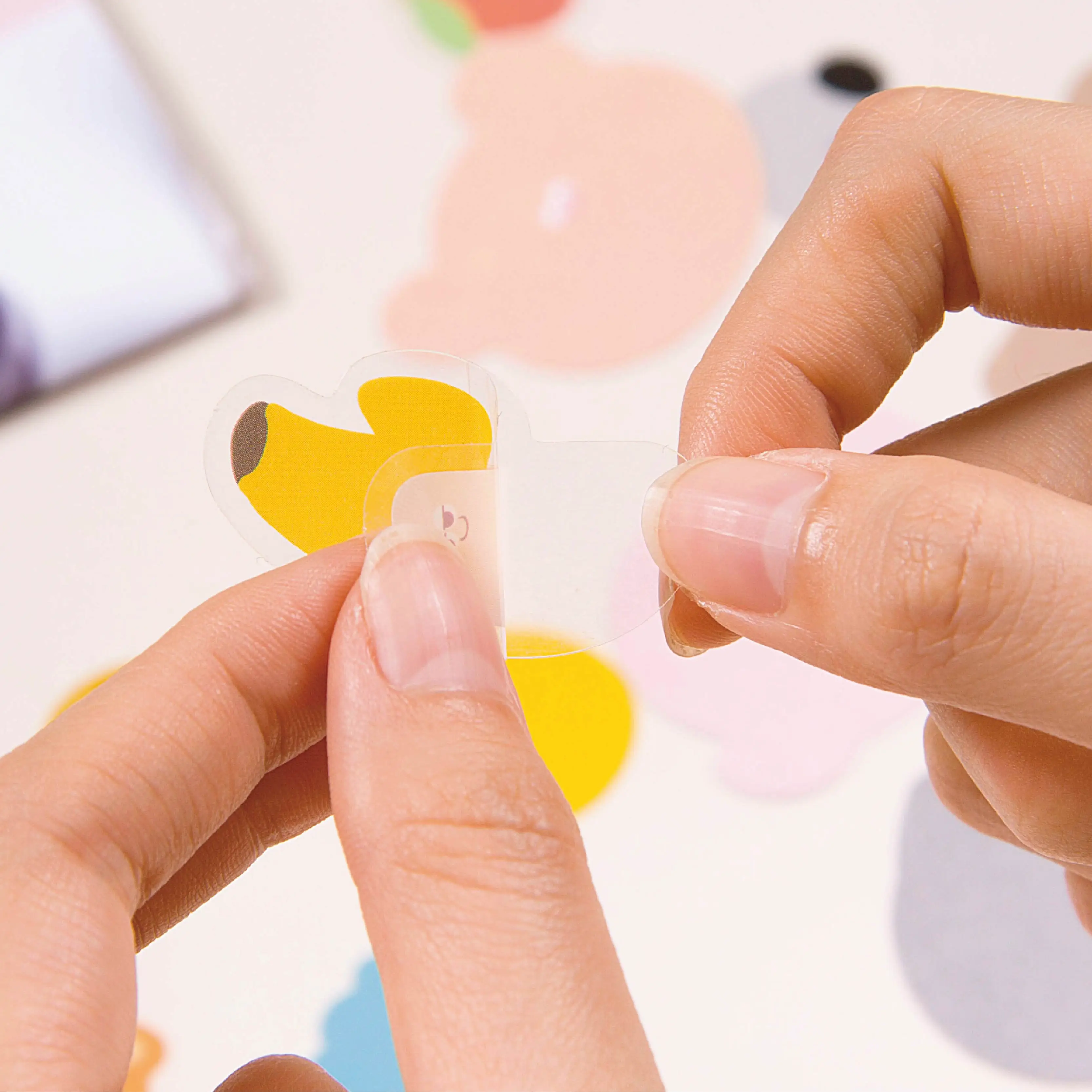 Набор стикеров с большими глазами маленькая планета конфеты лес животные фрукты