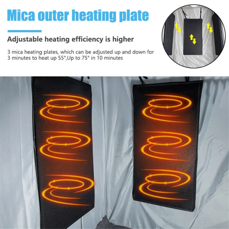 

Portable Steam Sauna Home Sauna Generator Slimming Household Sauna Box Ease Insomnia Stainless Steel Pipe Support